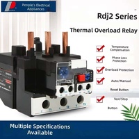 Relais de surcharge thermique hermétique enfichable Peoples Electric Group RDJ2(LR2) JRS1D JR28-25, contacts normalement ouverts, alimentation CA, phase