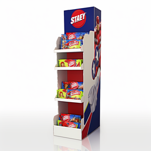 Manufacturer Factory Sale Cardboard Material Supermarket Store Shop <strong>Wine</strong> Bottle Snack <strong>Display</strong> Racks - Product Image 6