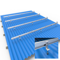Support solaire GTERGY GT-MC, pince intermédiaire de type U, structure de support en acier inoxydable et aluminium pour panneaux photovoltaïques, résistant à la corrosion