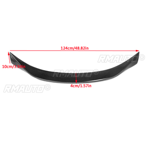 สปอยเลอร์หลังคาร์บอนไฟเบอร์แท้ทรง Highkick Duckbill สำหรับ INFINITI Q50 ปี 2014-2019 ปีกหลังขนาดใหญ่ - Product Image 6