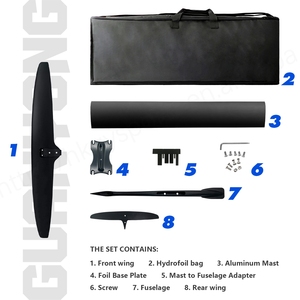 กระดานโต้คลื่นอะลูมิเนียมเสากระดานโต้คลื่น999ศิลปะไฮโดรฟอยล์ประสิทธิภาพสูงเสาคาร์บอนไฟเบอร์สำหรับท่องน้ำ - Product Image 4