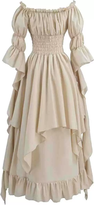 Renaissance <strong>Dress</strong> Women <strong>Medieval</strong> Costume Victorian <strong>Dresses</strong> Peasant Gothic Fairy Witch <strong>Wedding</strong> Under <strong>Dress</strong> - Product Image 3