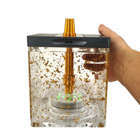 Chicha haut de gamme en métal givré avec feuille d'or, vente en gros d'usine, best-seller transfrontalier pour bars