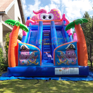 Commercial grade underwater <b>inflatable</b> bounce <b>house</b> obstacle course octopus bouncy slide combo toboggan gonflable - Product Image 6