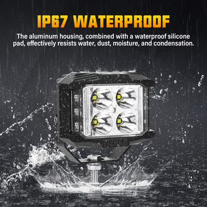 Nueva Luz de Trabajo LED de 12V y 4 Pulgadas, Doble Color, Resistente al Agua IP67, 35W, para Camiones, ATV, SUV y Barcos, Venta al Por Mayor - Product Image 3