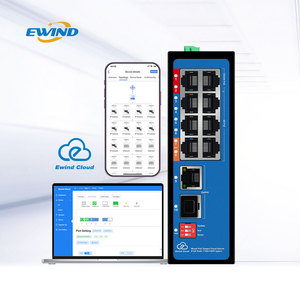 10 cổng l2 + quản lý công nghiệp chuyển đổi Gigabit nhanh <span class=keywords><strong>Ethernet</strong></span> IP40 4kV Chống Sét-40 ~ 80 ° C Din Rail đám mây mạng chuyển đổi - Product Image 1
