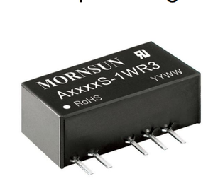 Mornsun-Convertidor de DC-DC, convertidor de voltaje de entrada fija, salida Dual aislada y no regulada, 5V, 5V, 1W, A0505S-1WR3 - Product Image 3