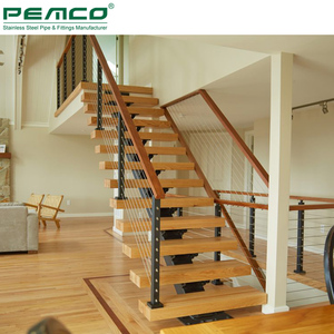 Rampe d'<span class=keywords><strong>escalier</strong></span> moderne pour intérieur, en acier inoxydable 304 316, <span class=keywords><strong>avec</strong></span> câble métallique - Product Image 3