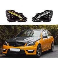 Accesorios para Automóviles GZYLC, Faro Delantero LED para Mercedes Benz Clase C W204 C200 C260 2012-2014, Faro Delantero LED Mejorado Estilo Maybach