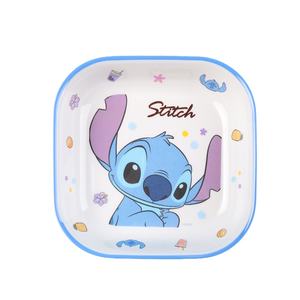 Vaisselle carrée en mélamine <span class=keywords><strong>Disney</strong></span> pour enfants avec bol à salade et à fruits design Stitch pour les repas des enfants - Product Image 1