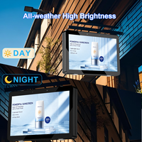 Affichage numérique tactile capacitif étanche IP65 de 55/65 pouces, écran LCD haute luminosité pour les magasins, les centres commerciaux et les sites touristiques