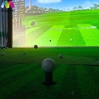 Simulador de Golf Virtual Profesional Mayeter con Proyección Interactiva, Más de 100 Estadios para Parques Deportivos Interiores