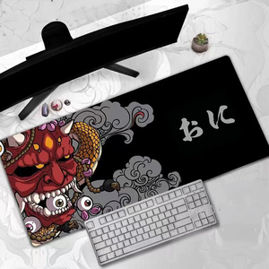Tapis de Souris Dragon Noir et Blanc, Tapis de Bureau, Tapis de Jeu, Tapis pour Ordinateur Portable, Anime Japonais, Tapis de Clavier en Caoutchouc, Tapis de Souris pour PC, Tapis de Table - Product Image 3