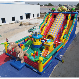 レンタル用インフレータブル遊園地ディノパークインフレータブル楽しい都市恐竜テーマインフレータブル遊園地 - Product Image 2