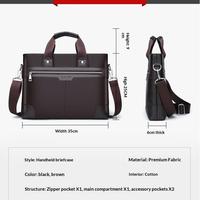 Sac à main pour homme en cuir PU de créateur, imperméable, sac à bandoulière pour affaires