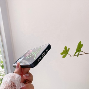 กล้องโลโก้ที่กำหนดเองกระจกพิมพ์กรณีโทรศัพท์แต่งหน้าสำหรับ <span class=keywords><strong>iPhone</strong></span> 11 12 12pro แม็กซ์สาวกระจกโทรศัพท์เปลือก - Product Image 5