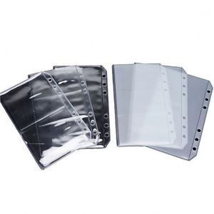 Fundas de PVC A6 de Doble Cara con Múltiples Bolsillos, Bolsa sin Cierre de 6 Orificios, Sobres para Efectivo, Tarjetas, Organizador de Dinero - Product Image 1