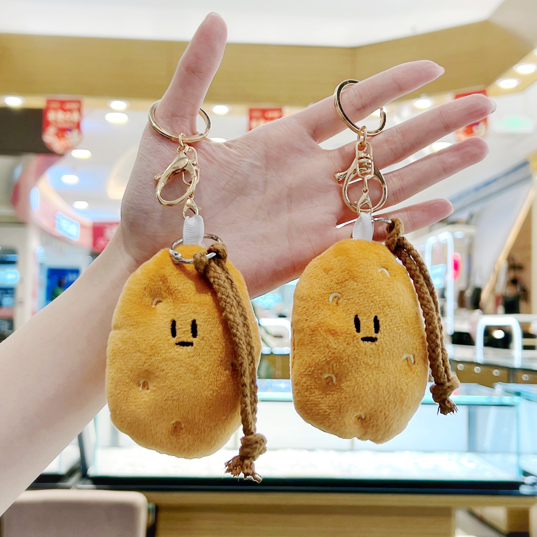 Southern Small Potato Keychain Bag Doll - Cute Plush