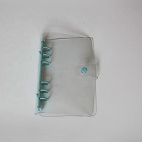 Dossier à feuilles mobiles personnalisé pour carnet de notes A4 A5 A6 A7 Transparent à 6 anneaux en pvc