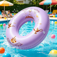 Bouée gonflable pour enfants en PVC, motif Lampe Magique, 56 cm, pliable, écologique, pour piscine, plage, lac, fête estivale