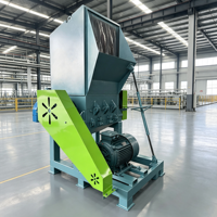 Broyeur industriel robuste pour plastiques, haute capacité, pour le recyclage de tuyaux en PVC et de fûts en plastique