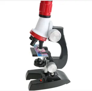 microscoop voor laboratorium speelgoed voor kids Suppliers-Microscoop Kit Lab Led 100X-400X-1200X Home School Wetenschap Educatief Speelgoed Gift Geraffineerde Biologische Microscoop Voor Kinderen Kind