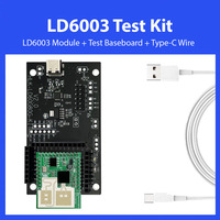 Capteur radar à ondes millimétriques HLK-LD6003 60G pour la surveillance du sommeil, la détection des battements cardiaques et respiratoires, installation au plafond 0,5~3m, module UART
