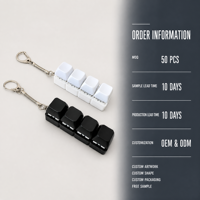 Porte-clés anti-stress tendance avec capuchon de clavier personnalisé, jouet clicker, logo personnalisé pour l'approvisionnement de marchandises en ligne
