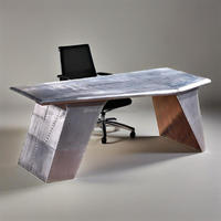 G-Bardon T8310 pour bureau d'industrieliste, ensemble complet - Finition aluminium antique, couleurs personnalisables pour la maison, l'hôtel ou le bureau