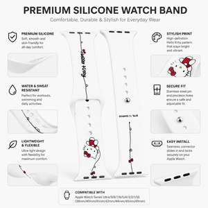 Bracelets de montre en silicone sport à double couche Ouruoxi, mode luxe, durables et résistants à la transpiration pour <span class=keywords><strong>Apple</strong></span> Watch Series <span class=keywords><strong>8</strong></span> 45 mm - Product Image 6