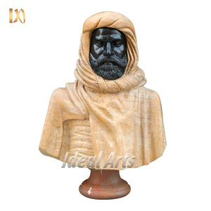 Sculpture de buste <span class=keywords><strong>en</strong></span> <span class=keywords><strong>pierre</strong></span> naturelle sculptée à la main, décoration de maison, <span class=keywords><strong>statue</strong></span> de tête de femme <span class=keywords><strong>en</strong></span> marbre noir africain - Product Image 5