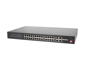 สวิตช์อีเธอร์เน็ต POE แบบจัดการง่าย 24 พอร์ต กิกะบิต รองรับการจัดการ - Product Image 2