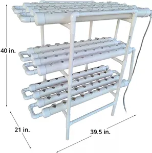 Kit Pertumbuhan Alat Sayuran, Sistem Penumbuh Hidroponik 3 Tingkat 108 Situs Tanaman