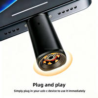 Briquet électronique portable mini coupe-vent en métal compatible avec les téléphones Type C