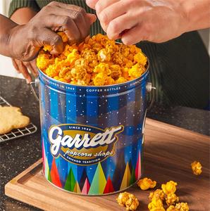 Sang Trọng Tùy Chỉnh Vòng Lớn Kim Loại Bỏng Ngô Hộp Thiếc Bao Bì Xô Đá Cho Khối Lượng Lớn Với Nắp Và Xử Lý - Product Image 2