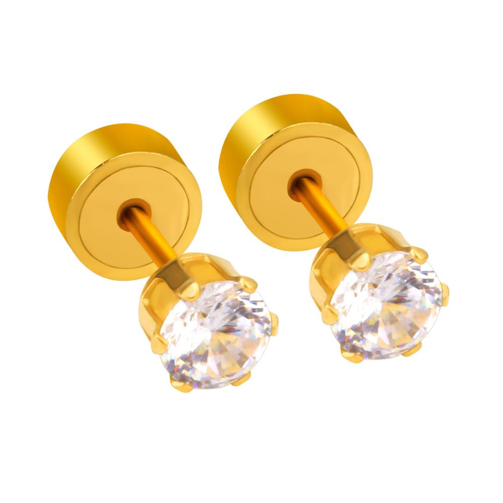 4mm gold stud earrings