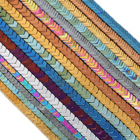 Perles de pierre noire en forme de flèche en V pour hommes, bracelet magnétique de thérapie DIY, collier de perles, accessoires en vrac, vente en gros