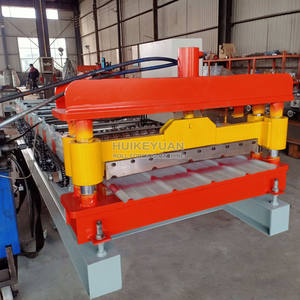 Rollo intermitente de acero de aluminio, máquina formadora de rollo de borde embellecedor de techo de metal, diseño popular, máquina de borde de goteo de techo con ángulo en V - Product Image 1