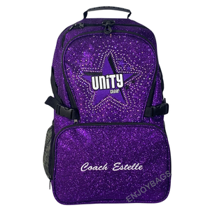 <span class=keywords><strong>Precio</strong></span> de fábrica Calidad Premium Ligero Brillo Cheer Bag Deportes Viaje Sparkle Mochila para Mujeres Niñas - Product Image 4