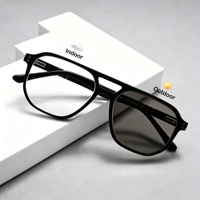 Nouvelles lunettes anti-lumière bleue pour hommes, monture en acétate, style classique, lunettes de lecture, lunettes de soleil anti-lumière bleue changeant de couleur