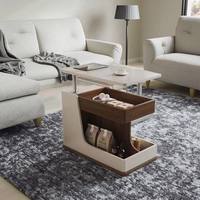 Grossiste Table console moderne de luxe, armoire à roulettes pour canapé, pliable et détachable