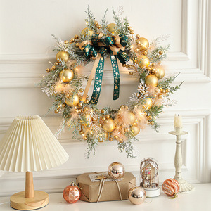 Guirlande <span class=keywords><strong>de</strong></span> <span class=keywords><strong>Noël</strong></span> classique pré-éclairée <span class=keywords><strong>de</strong></span> 40 cm avec éclairage LED stable, guirlande <span class=keywords><strong>lumineuse</strong></span> pour la décoration intérieure et extérieure <span class=keywords><strong>de</strong></span> la maison - Product Image 3