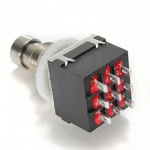 Durable Noir <span class=keywords><strong>Auto</strong></span> 3PDT 9Pin IP65 Électronique Stompbox Guitare Électrique Effets Pédale Pédales True Bypass 1no1nc - Product Image 3