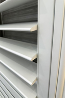 Obturateur persienne creux unique électrique de tous les jours en PVC intégré et matériau en bois