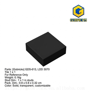 Gobricks GDS-613 Piezas de Bloques de Construcción 3070-30039, Ladrillo Plano 1x1, Venta al por Mayor, Ladrillos de Construcción ABS Compatibles con <span class=keywords><strong>LEGO</strong></span> - Product Image 2
