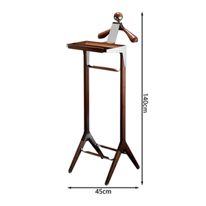 Lavinia, sala de estar de Hotel de alta calidad, suelo a suelo, ropa de madera móvil, colgador personalizado, soporte para sombreros, estante de almacenamiento - Product Image 3