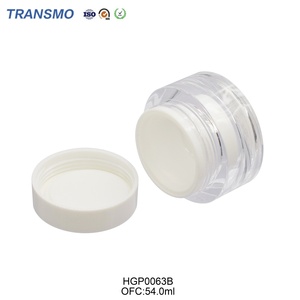Pot cosmétique vide en plastique transparent de 54g, flacons échantillons, pot vide pour crème visage, baume à lèvres, pot pour crème pour les yeux - Product Image 3