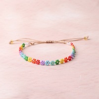 Pabrik Gelang Manik-Manik Bohemian Grosir Perhiasan Pantai Musim Panas Bunga Daisy Buatan Tangan