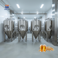 Cuves de Fermentation de Vin et de Bière de 2000L avec Enveloppe de Refroidissement au Glycol et Réservoir sous Pression