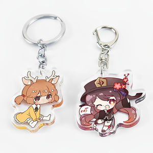 Personalizado lindo acrílico <span class=keywords><strong>Anime</strong></span> llavero UV impresión peso ligero al por mayor directo de fábrica dibujos animados promoción bolsa de regalo Accesorios - Product Image 4